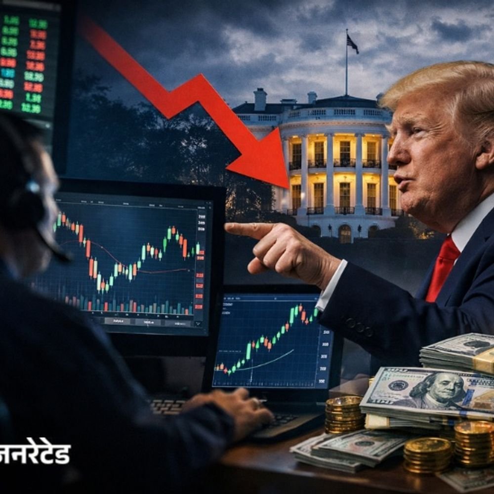 ट्रम्प यांच्या घोषणेपूर्वी सट्टा लावून कोट्यवधी कमावले:घोषणेच्या काही मिनिटांपूर्वी ट्रेडिंगमध्ये अचानक मोठी वाढ, इनसाइडर ट्रेडिंगचा संशय बळावला