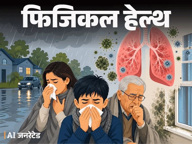 पावसाळ्यात वाढणारा न्यूमोनियाचा धोका:डॉक्टरांकडून जाणून घ्या याचे कारण आणि सुरुवातीची लक्षणे, बचावासाठी आवश्यक 11टिप्स