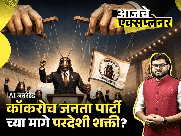 आजचे एक्सप्लेनर:कॉकरोच जनता पार्टीचे काय होणार; बुडबुडा फुटेल, सरकार दडपून टाकेल की राजकीय धुमाकूळ घालेल