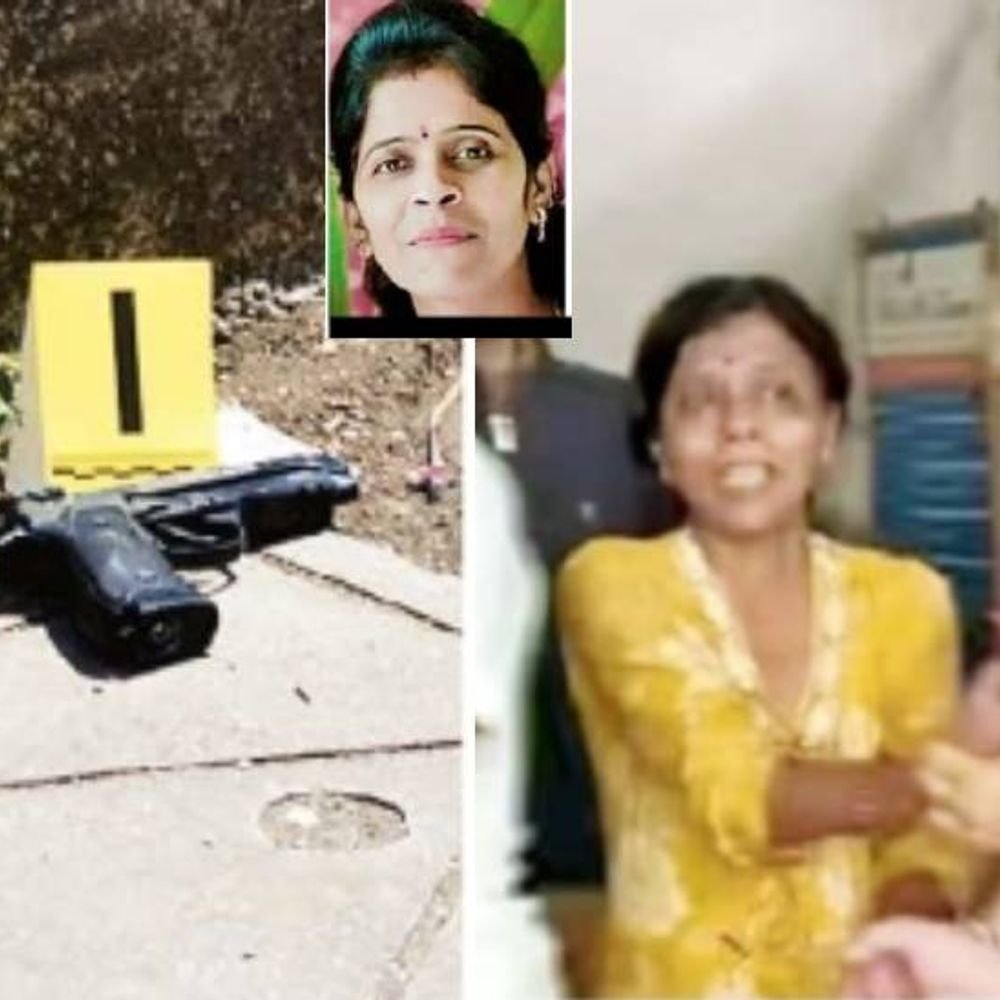 वडगाव कोल्हाटीत थरार:सासूने पिस्तूल हिसकावून खिडकीबाहेर फेकल्यावर आरोपीने सुनेचा गळा चिरला, घरात शिरून महिलेने आतून कुलूप लावून केला खून