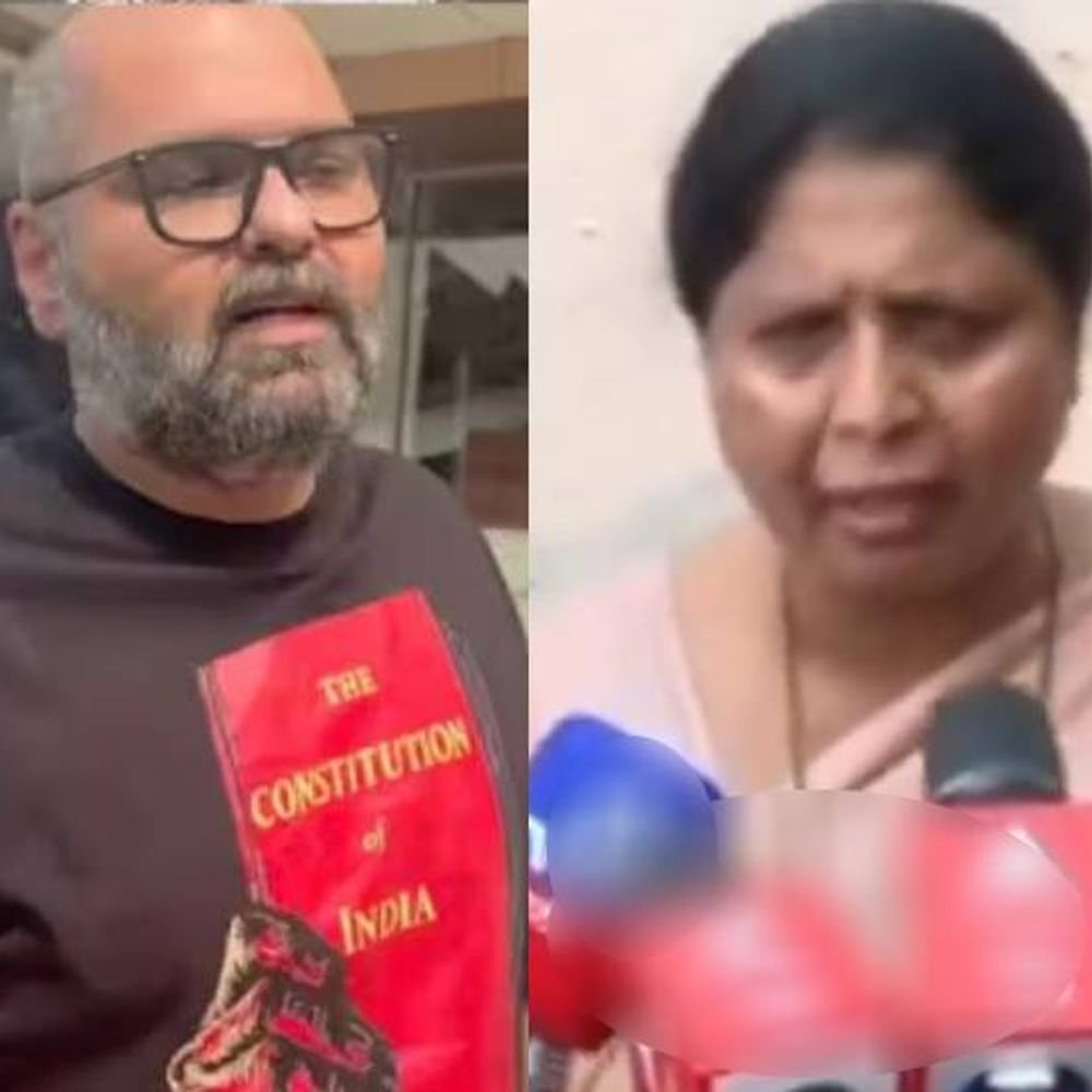 ठाणे की रिक्शा चेहरे पर दाढ़ी:विडंबन गीतावरून कुणाल कामरा- सुषमा अंधारे हक्कभंग समितीसमोर हजर; संविधानाचा उल्लेख असलेला टी-शर्ट, सुनावणी लांबणीवर