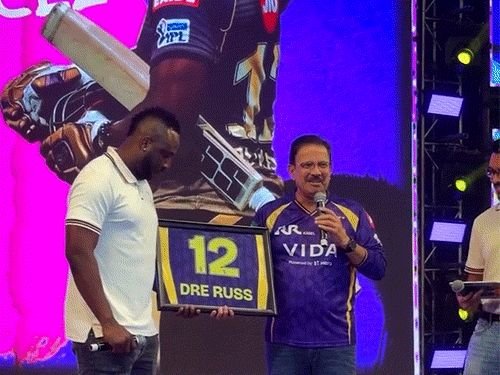 कोलकाता नाइट रायडर्सने रसेलचा जर्सी क्रमांक 12 निवृत्त केला:आयपीएलमध्ये 11 वर्षे संघाचा भाग होते, 2 वेळा किताब जिंकवला