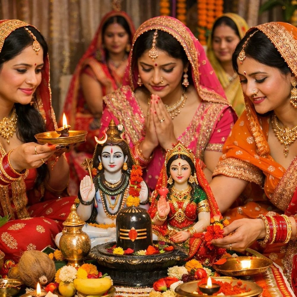 गणगौर तृतीया 21 मार्च रोजी, मुली आणि सुवासिनींचा सण:अखंड सौभाग्य आणि मनपसंत वर मिळवण्यासाठी शिव-पार्वतीची पूजा करतात