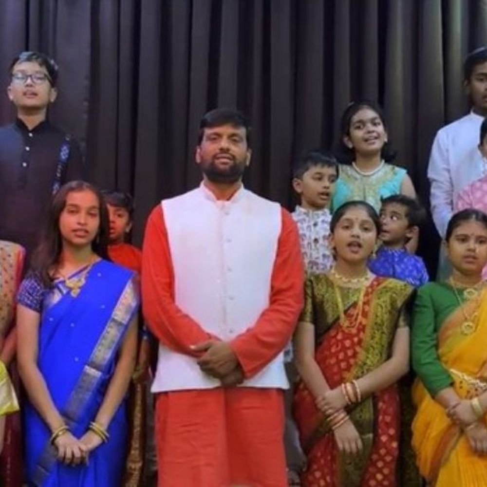 सातासमुद्रापार दुमदुमला मराठीचा गजर!:विदेशातील मुलांनी 'लाभले आम्हास भाग्य..' कविता गात साजरा केला 'मराठी भाषा दिन'