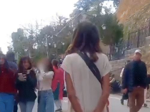 शिमल्याच्या मॉल रोडवर मुलींशी गैरवर्तन, व्हिडिओ:साधूवर गुन्हा दाखल, आरोपी राजस्थानचा निघाला; पोलिसांनी ताब्यात घेतले