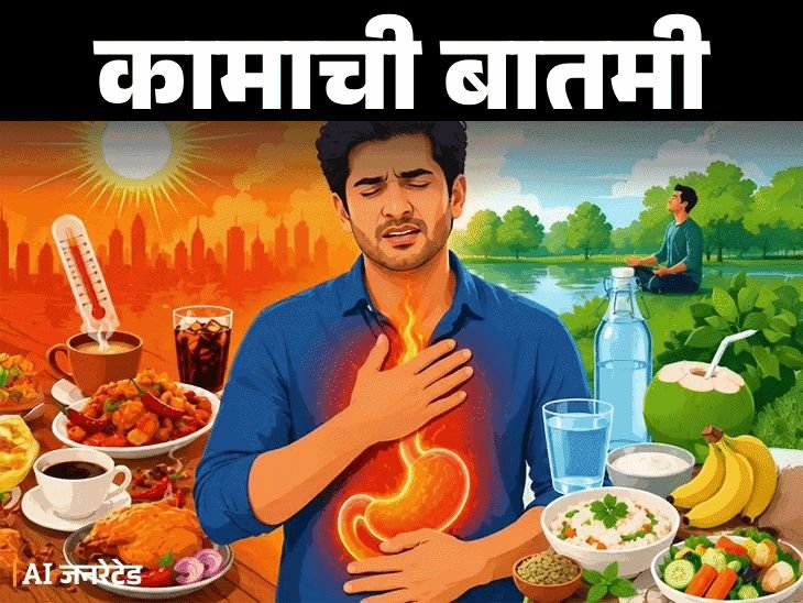उन्हाळ्यात वाढते ॲसिडिटीची समस्या:जीवनशैलीत हे 12 बदल करा, डॉक्टरांकडून जाणून घ्या ॲसिडिटीवर 9 घरगुती उपाय