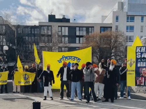 अमेरिकेत खालिस्तान समर्थकांची भारतविरोधी निदर्शने:किल मोदी पॉलिटिक्सच्या घोषणा दिल्या, भारतीय उत्पादनांवर बहिष्कार टाकण्याची घोषणा