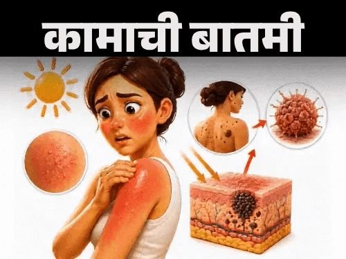 सनबर्नमुळे वाढतो त्वचेच्या कर्करोगाचा धोका:त्वचा निरोगी ठेवा, हे 7 संकेत दुर्लक्षित करू नका, सनबर्नपासून बचावासाठी 10 टिप्स