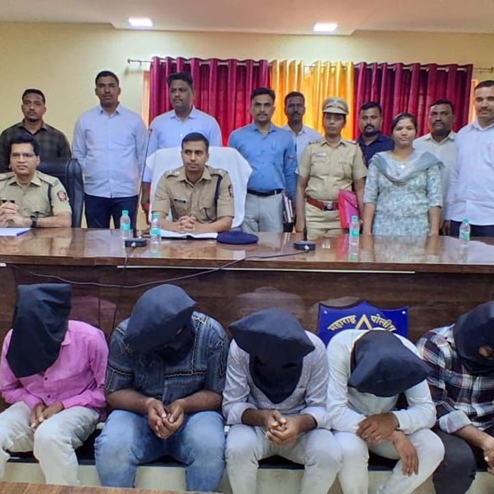 १७ पेक्षा अधिक गुन्हे असलेली टोळी जेरबंद:पाच जणांना अटक, एक विधीसंघर्षग्रस्त बालक ताब्यात; हिंगोली गुन्हे शाखेची कामगिरी