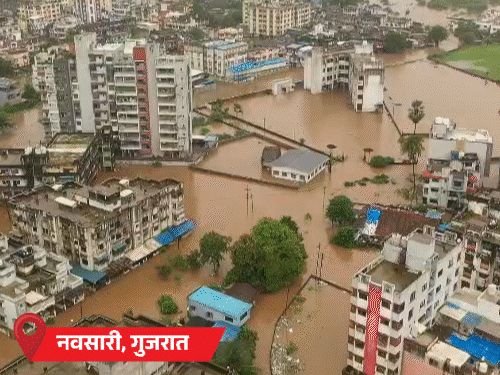 यूपीत गंगा, यमुनासह 10 नद्यांना पूर:गुजरातच्या अनेक जिल्ह्यांना पुराचा फटका; बिहारच्या 19 जिल्ह्यांना पावसाचा इशारा