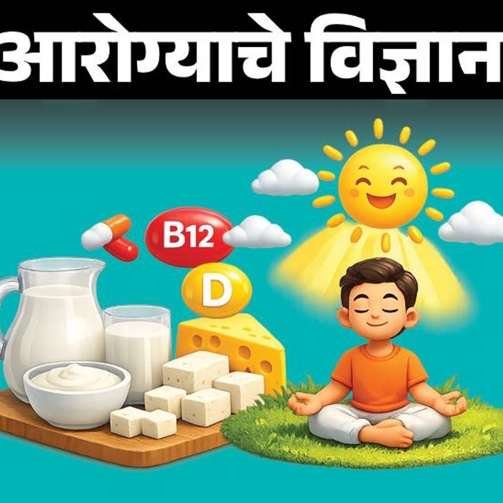 आरोग्याचे विज्ञान- शाकाहारींना B12 च्या कमतरतेचा धोका:दूध-दही खा, व्हिटॅमिन डीसाठी रोज ऊन घ्या, सप्लिमेंट कधी आवश्यक आहे ते जाणून घ्या