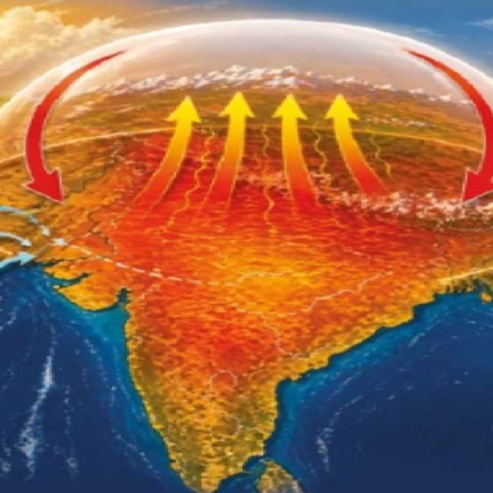 ‘हीट डोम’चा निम्म्या भारताला वेढा:उत्तर व मध्य भारतातील काही राज्यांत भीषण उष्मा, उष्णतेची लाट
