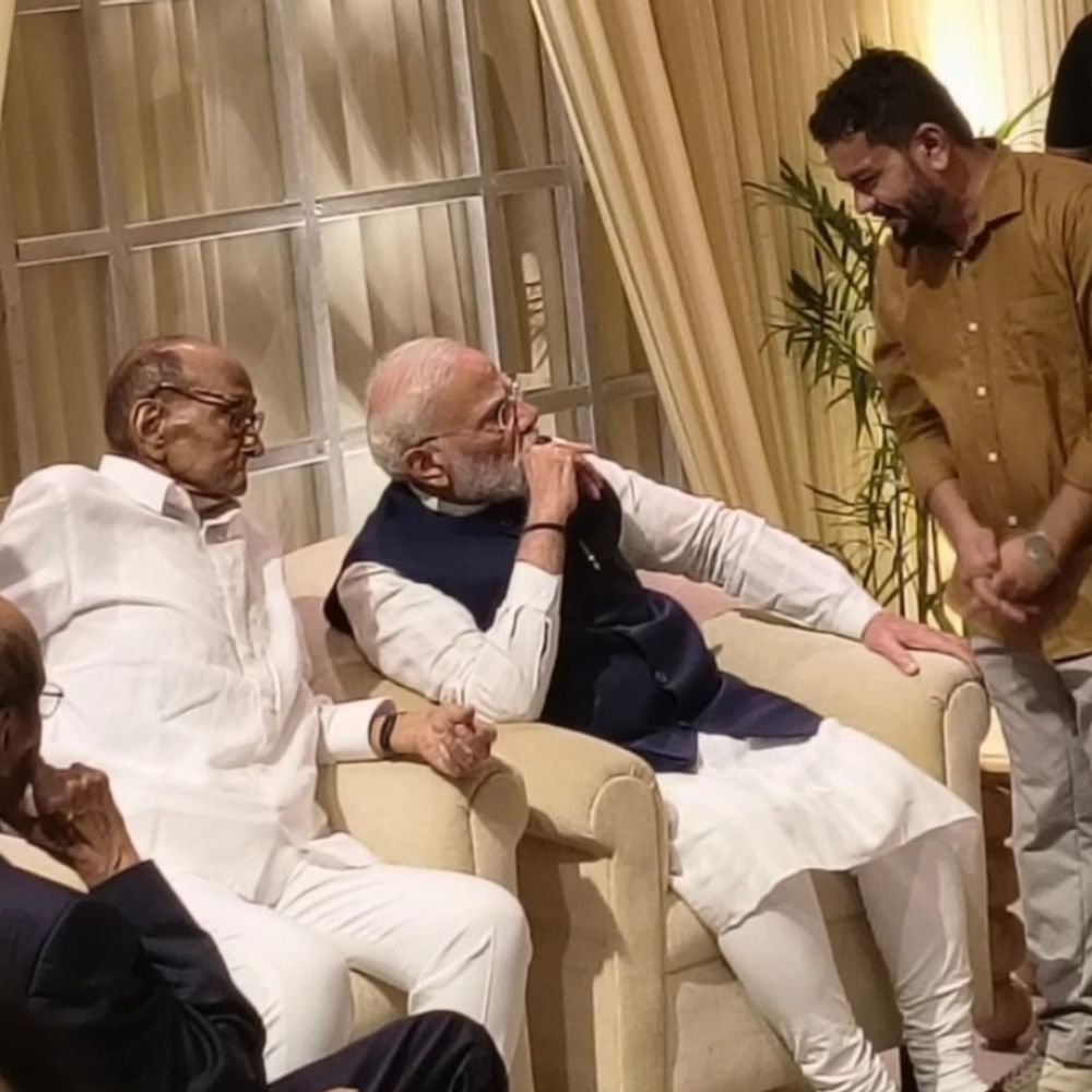 मोदी, शरद पवार एकत्र, अमित शहाही हजर:सुप्रिया सुळेंच्या मुलीचे रिसेप्शन; काही तासांपूर्वीच मोदींना भेटले होते NCP (SP) चे खासदार