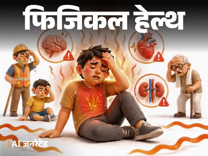 उष्माघात ठरू शकतो जीवघेणा:हे 6 संकेत दिसल्यास त्वरित डॉक्टरांकडे जा, या सोप्या उपायांनी शरीर थंड ठेवा